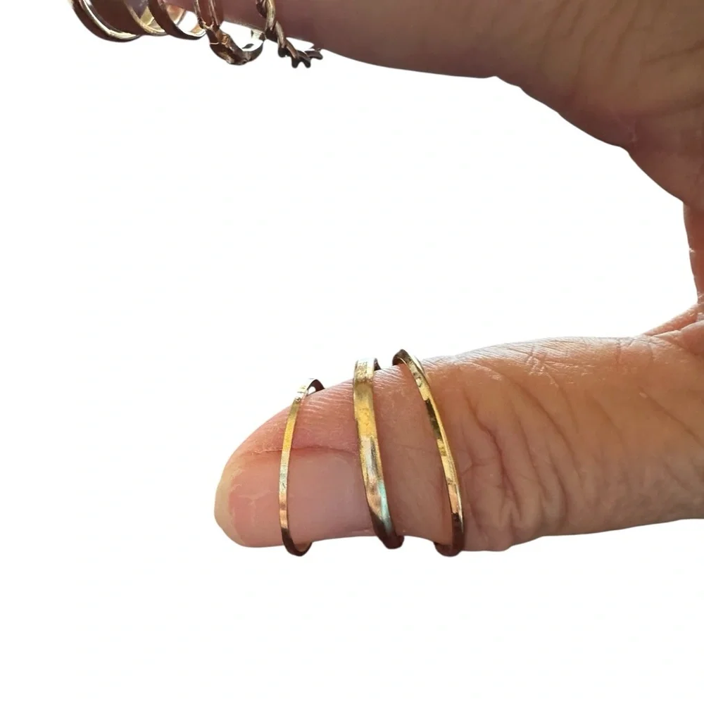 7 Piece Set Stackable Gold Rings